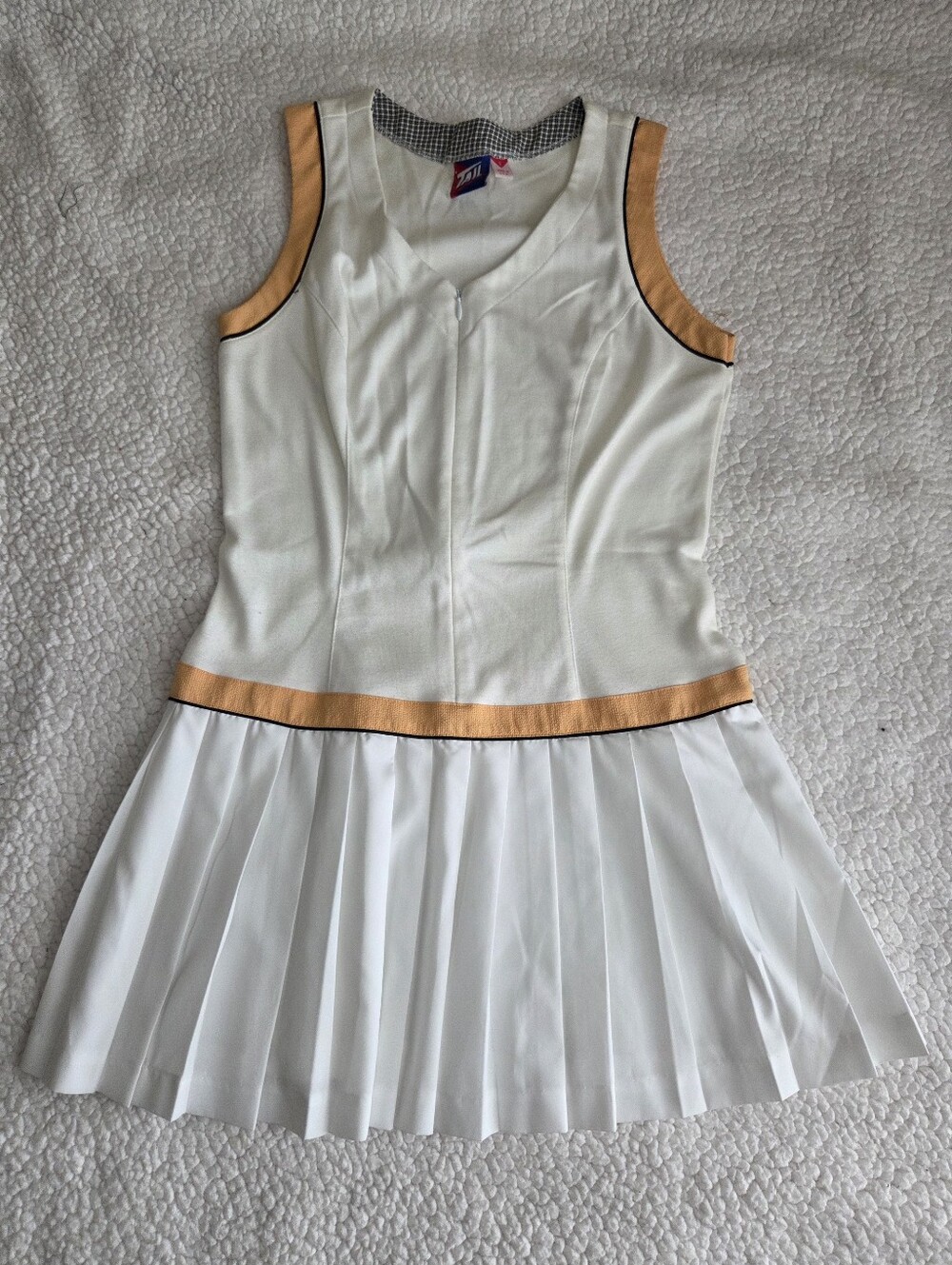 Vintage Pleated Tennis Dress S